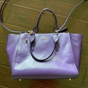 Coach large purple purse